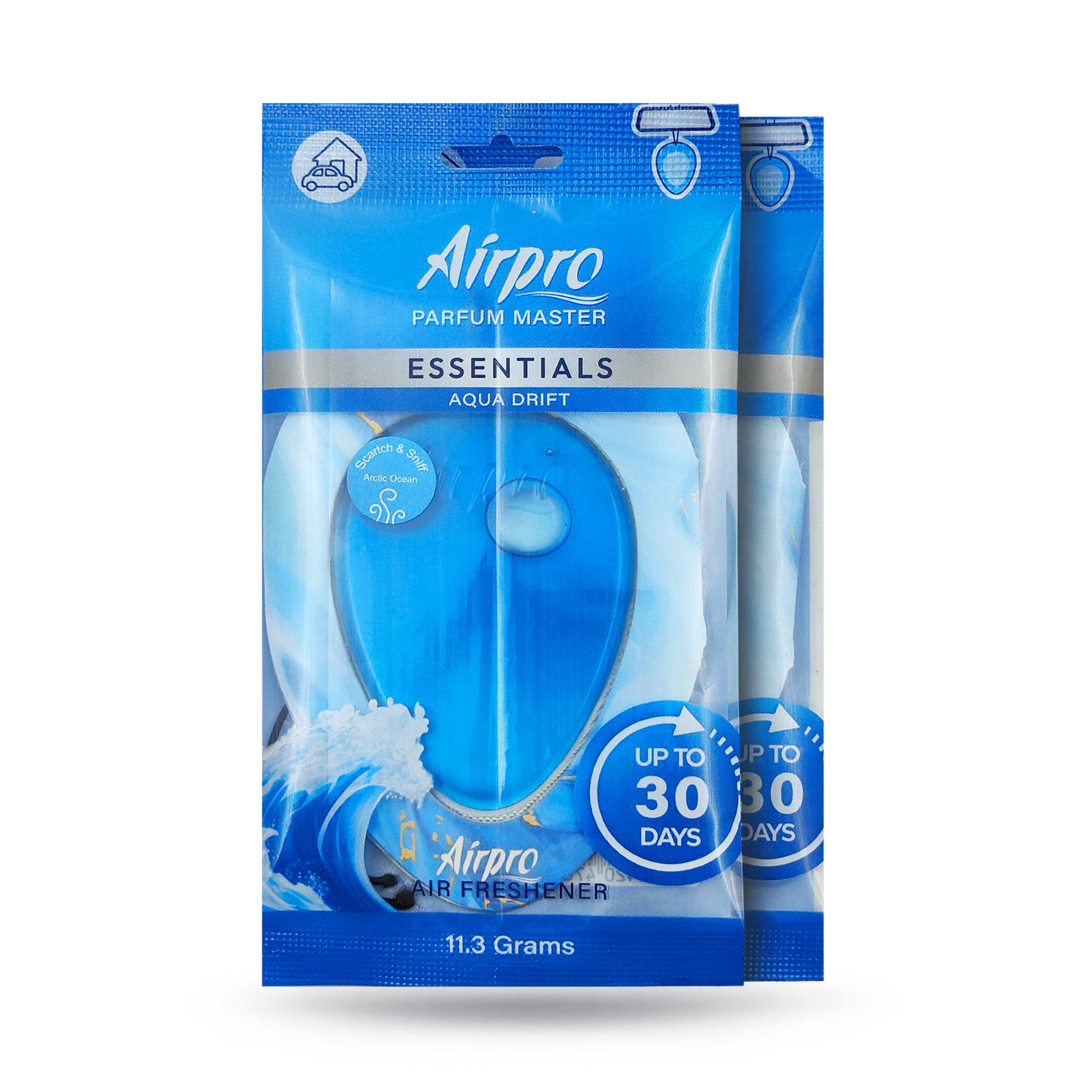 Essentials Hanging Gel Car Air Freshener ( Pack of 2)