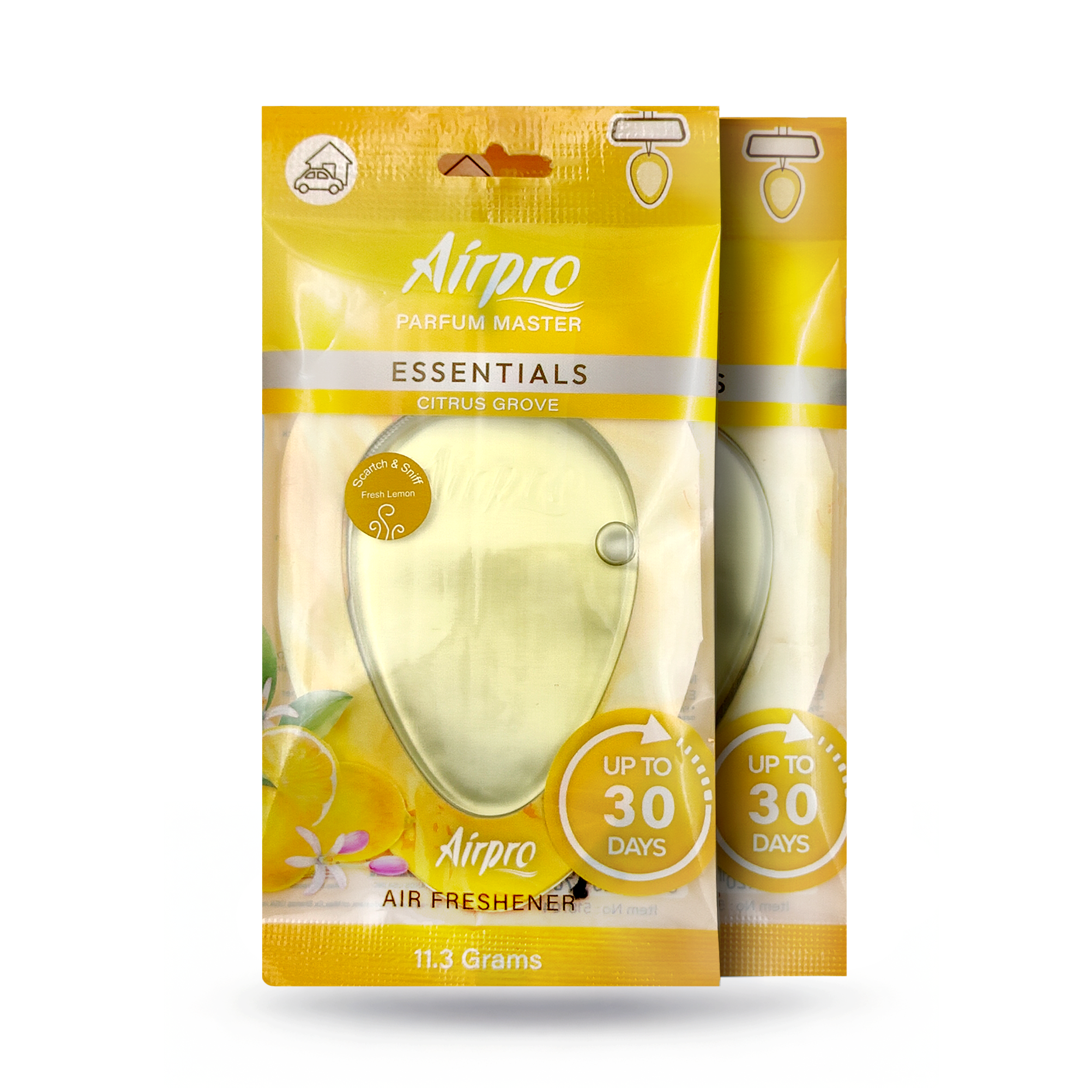 Essentials Hanging Gel Car Air Freshener ( Pack of 2)