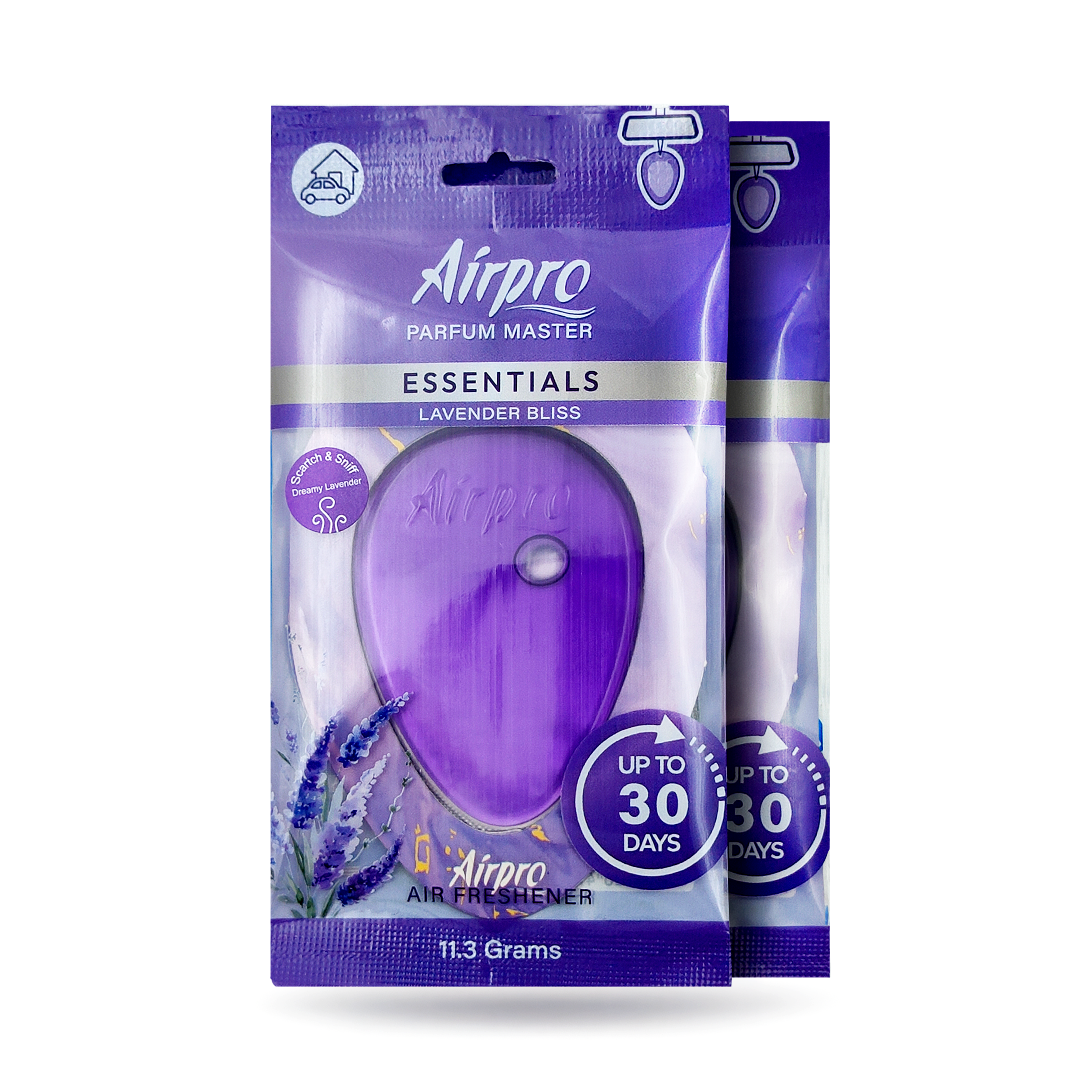 Essentials Hanging Gel Car Air Freshener ( Pack of 2)