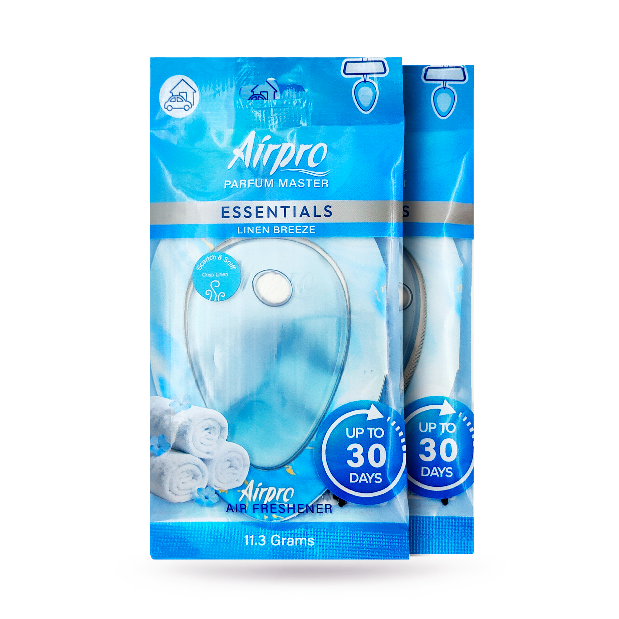 Essentials Hanging Gel Car Air Freshener ( Pack of 2)