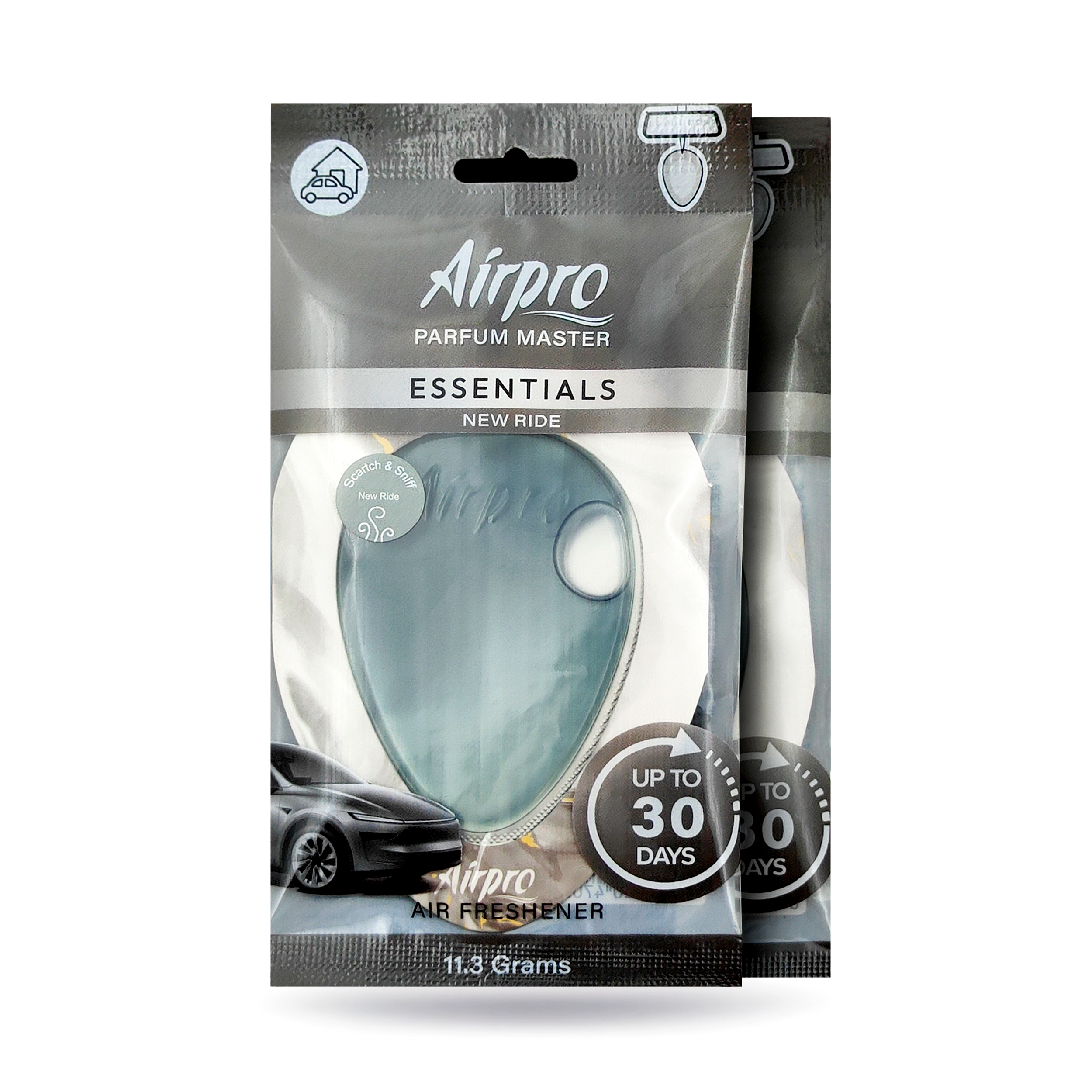 Essentials Hanging Gel Car Air Freshener ( Pack of 2)