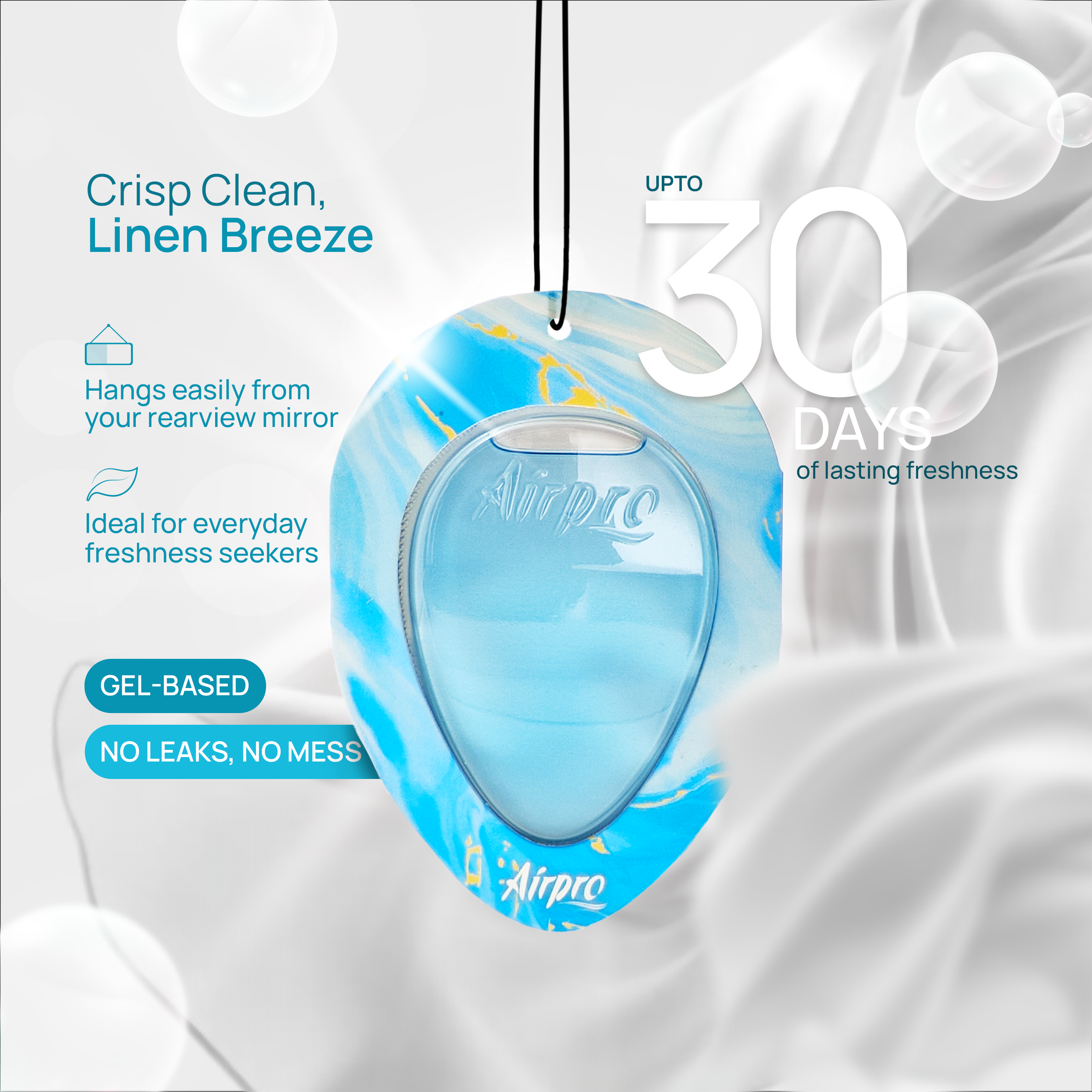 Essentials Hanging Gel Car Air Freshener ( Pack of 2)