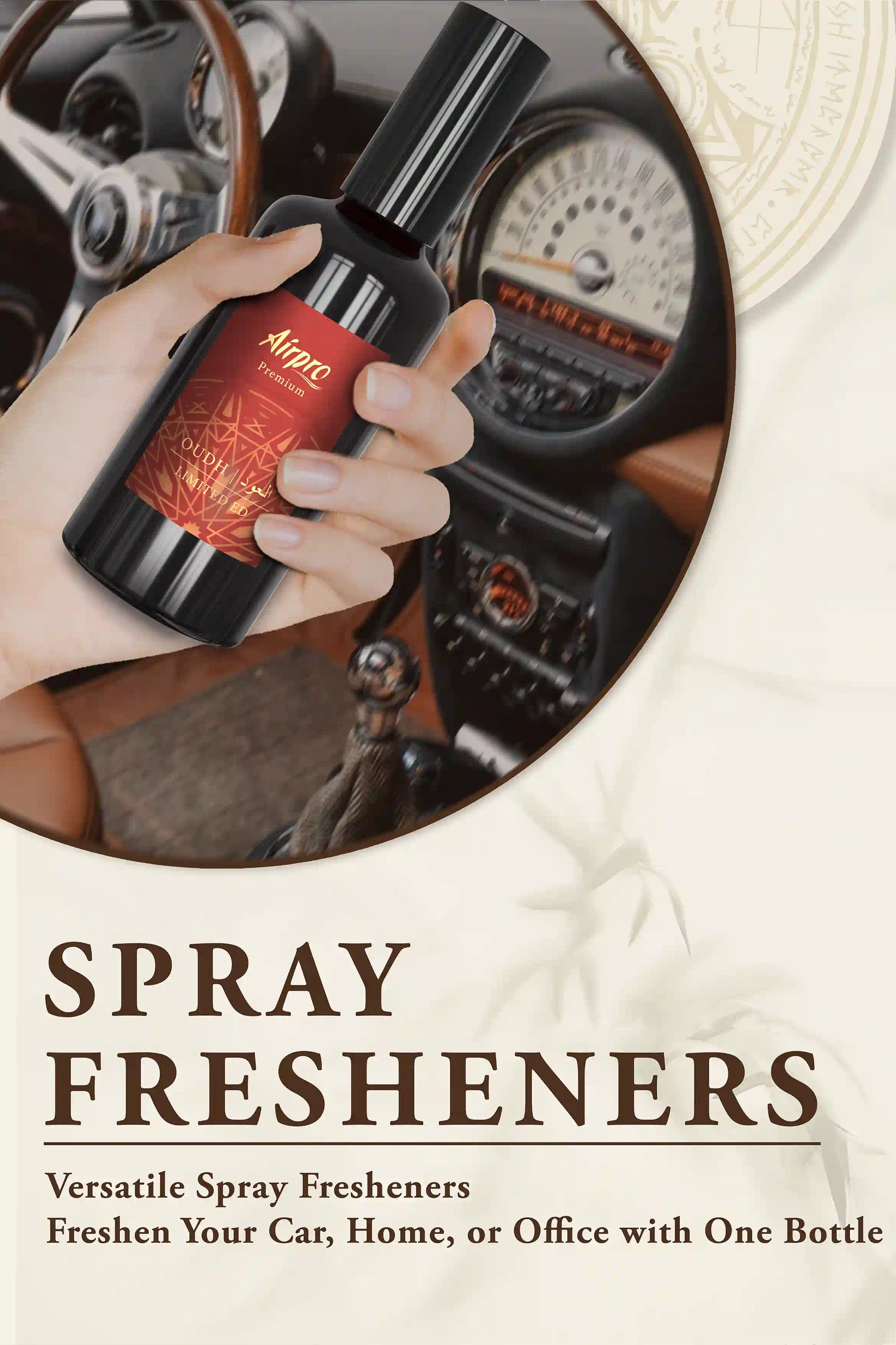 shop airpro spray fresheners for home and car use